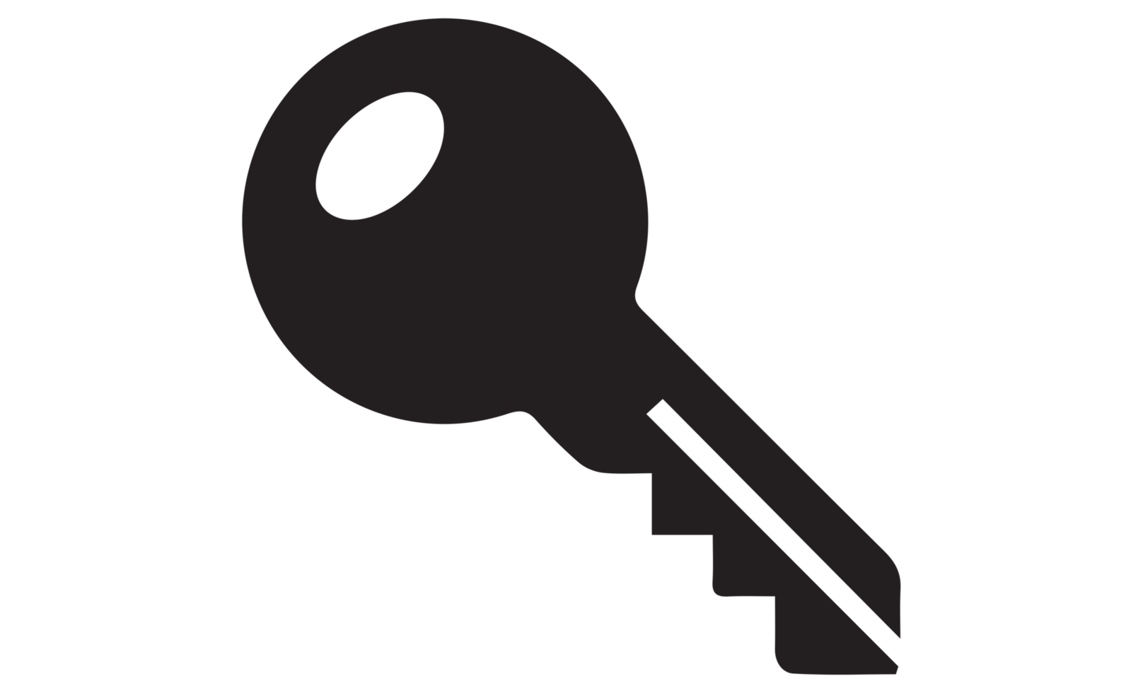 key lock icon on transparent background png
