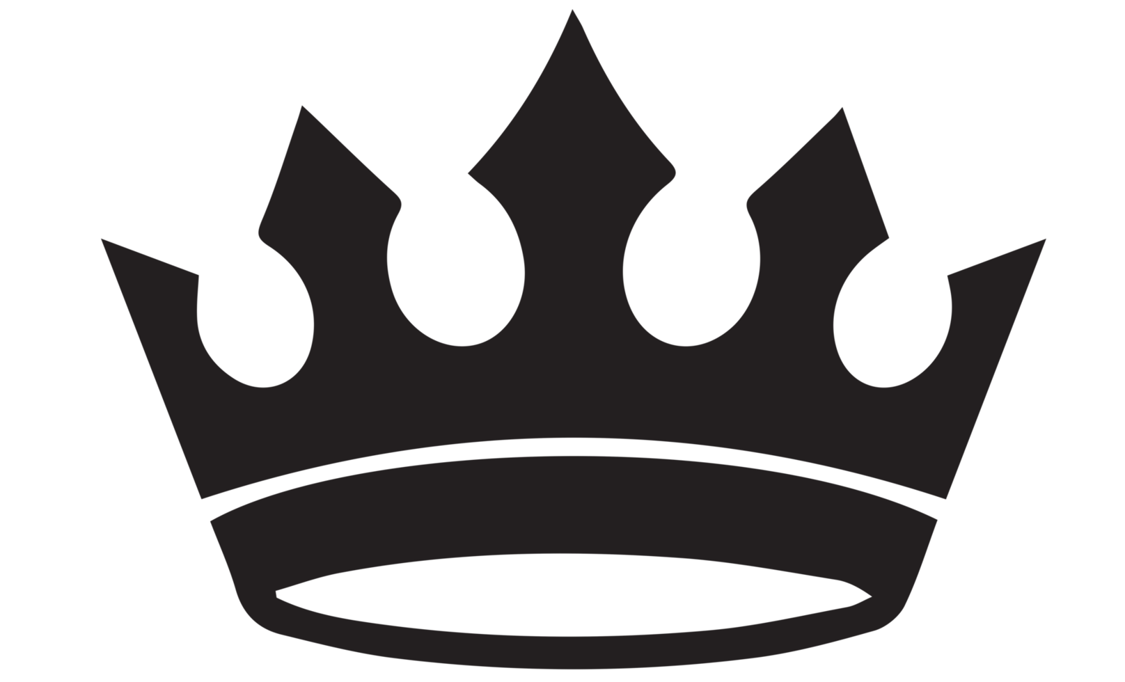 Krone Symbol auf transparent Hintergrund. png