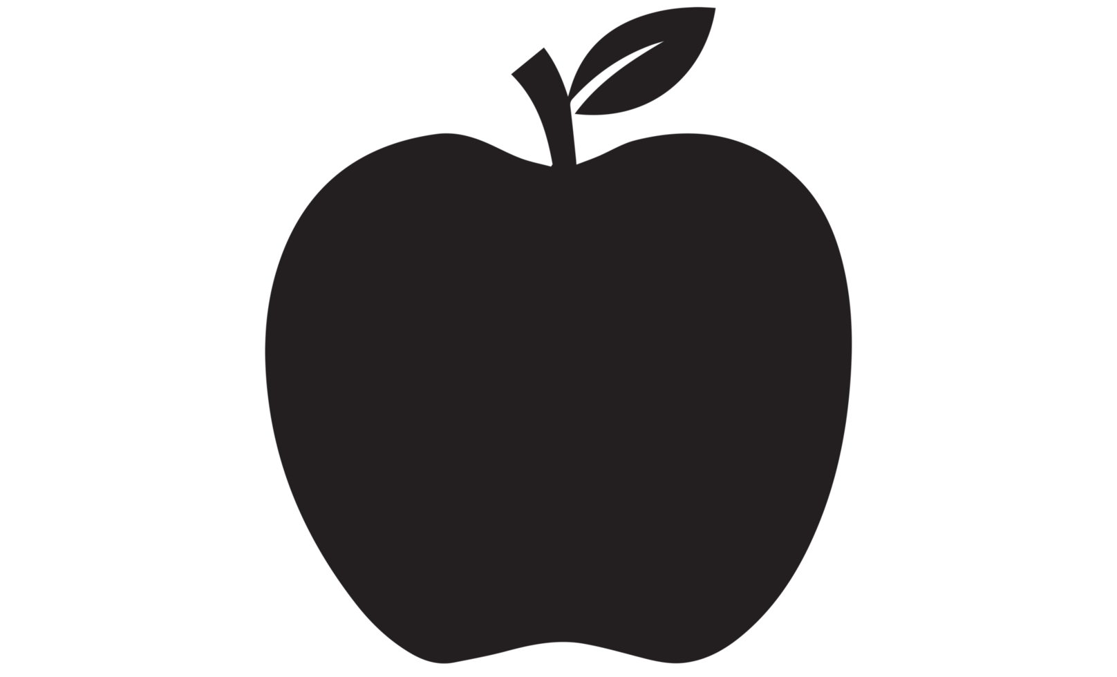 apple icon on transparent background. png