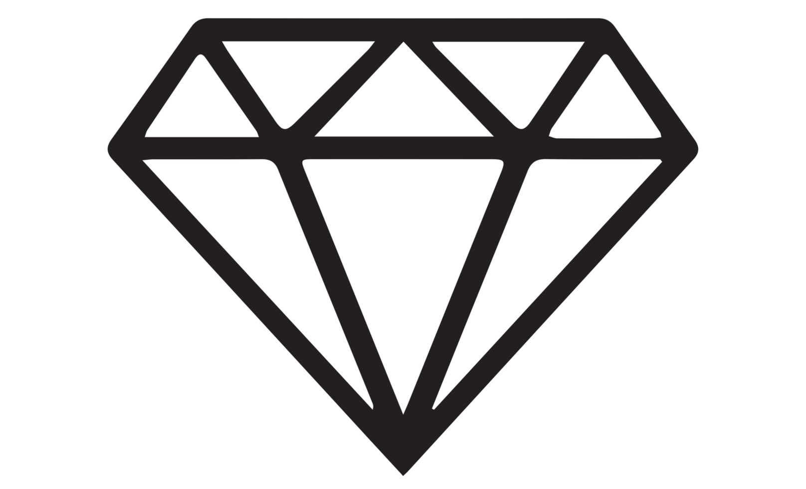 diamant icône sur transparent Contexte. png