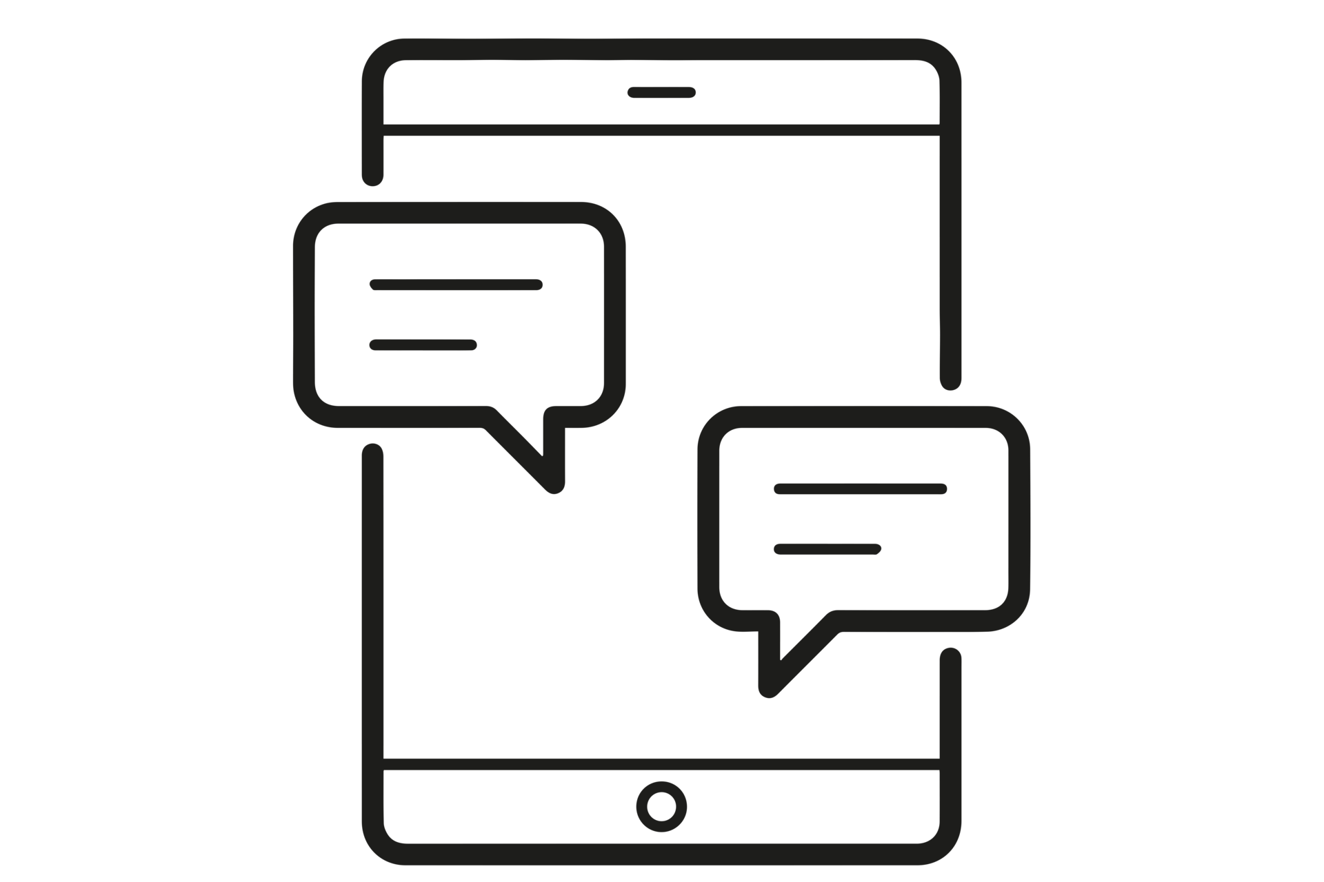 Mobile Text Message Icon On Transparent Background 21013513 PNG