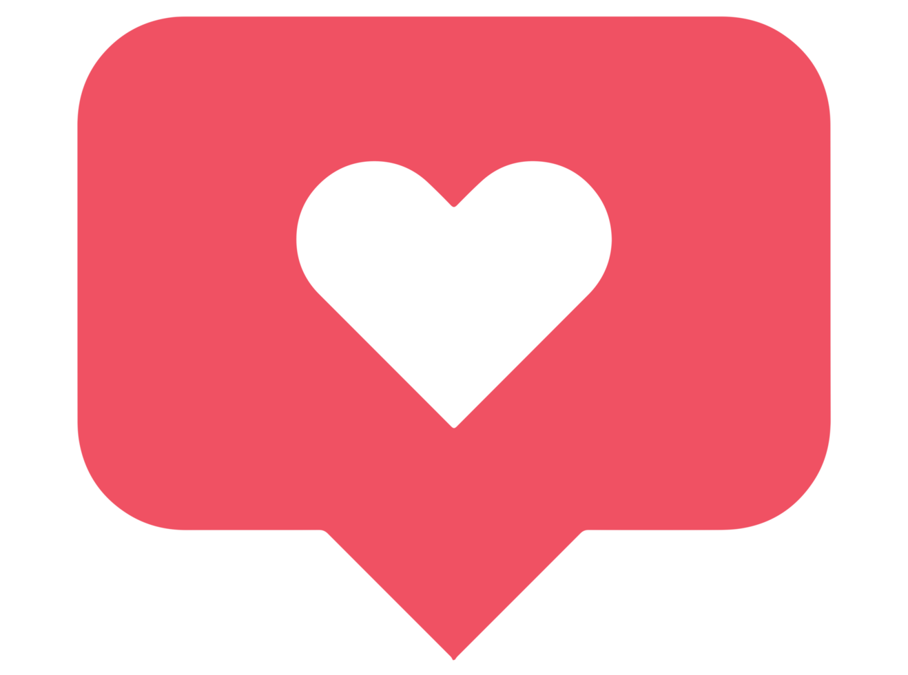 Like heart icon on transparent background. png