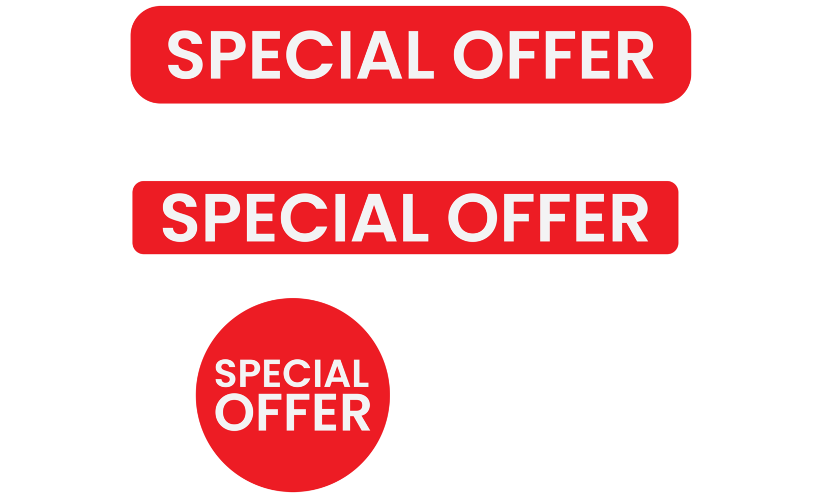 special offer icon on transparent background. png