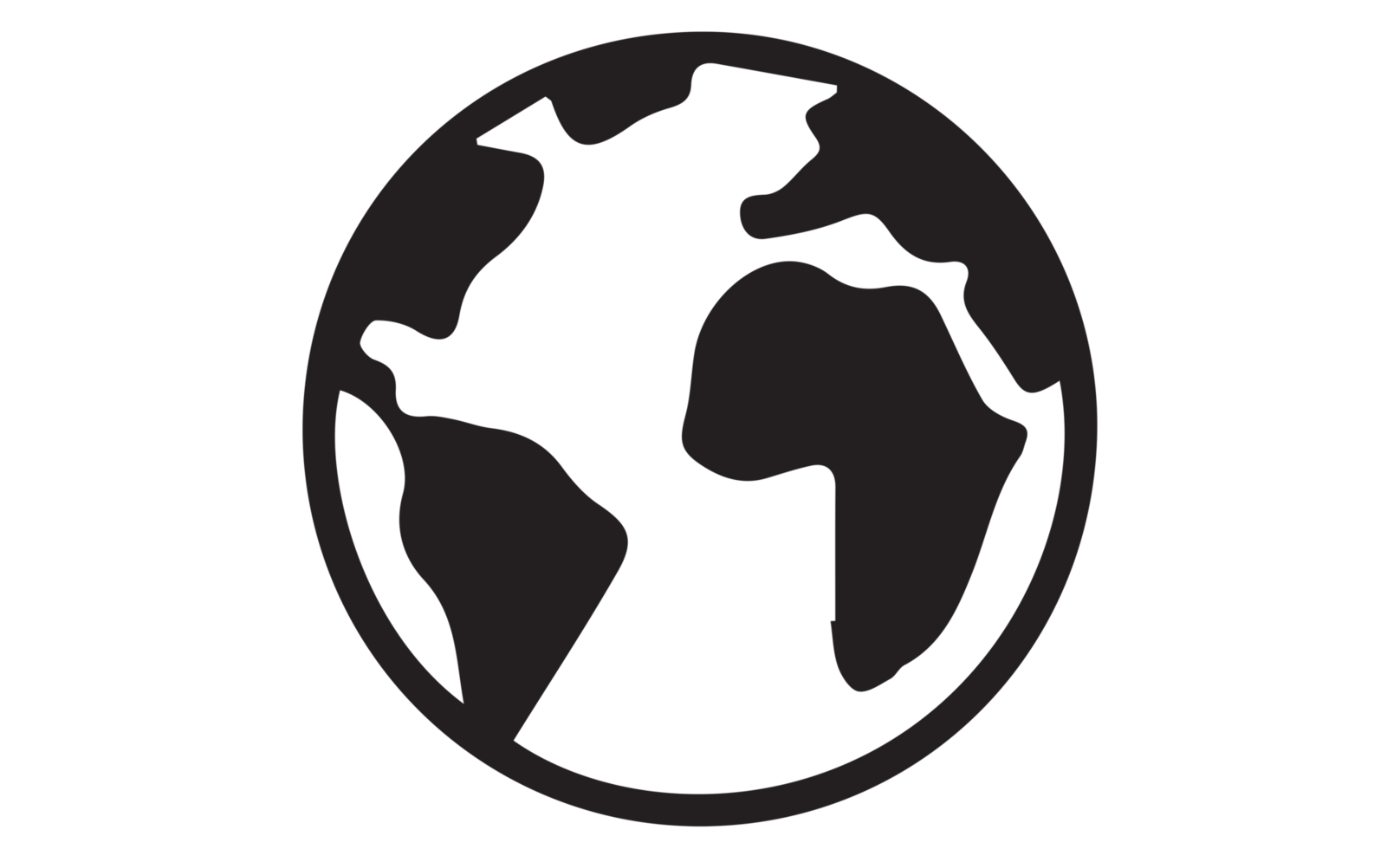 Plane Globe Icon flat illustration Transparent PNG