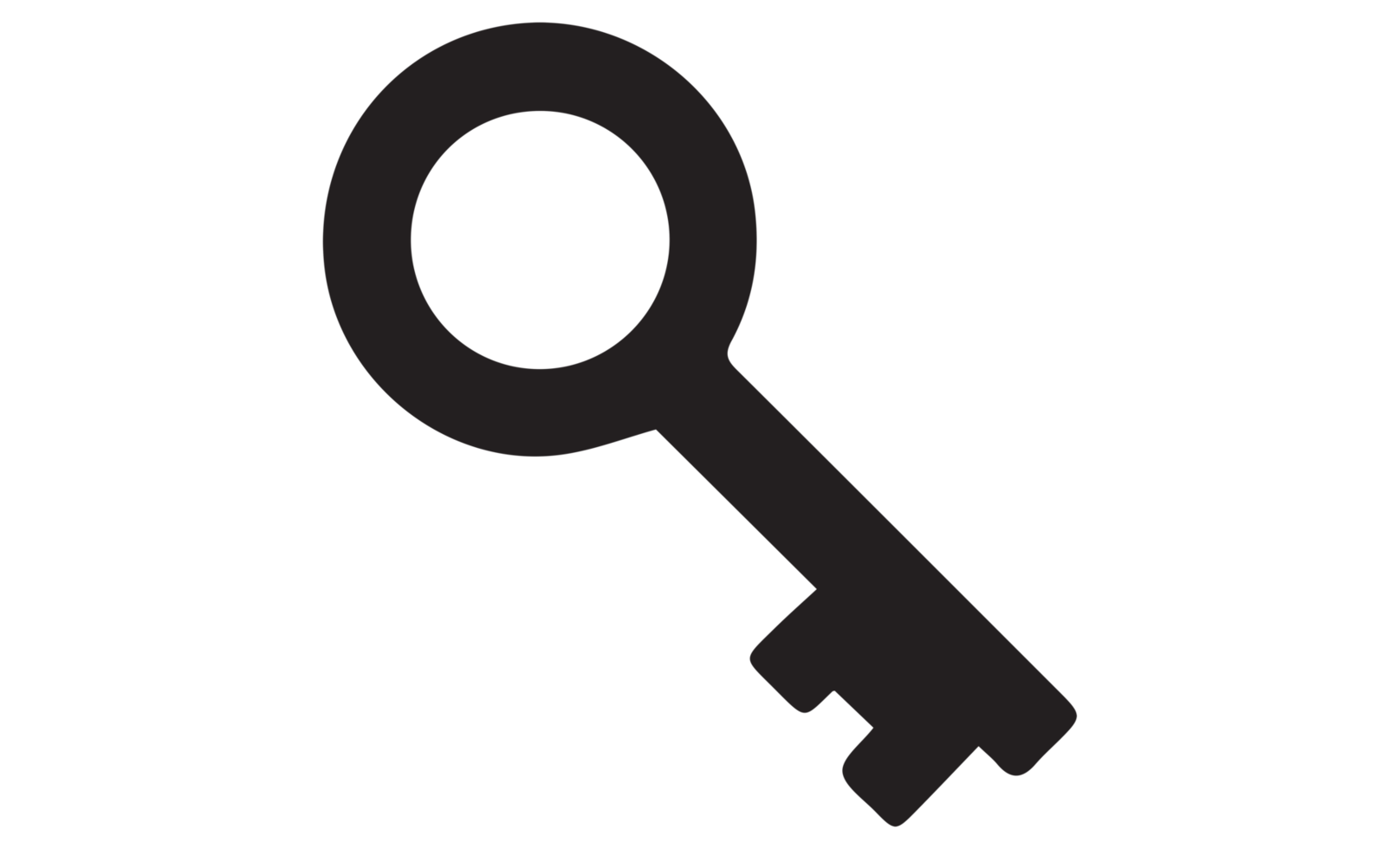 key lock icon on transparent background png