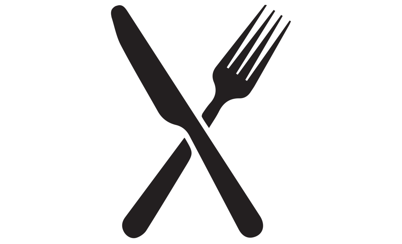 spoon, fork and knife icon set on transparent background png