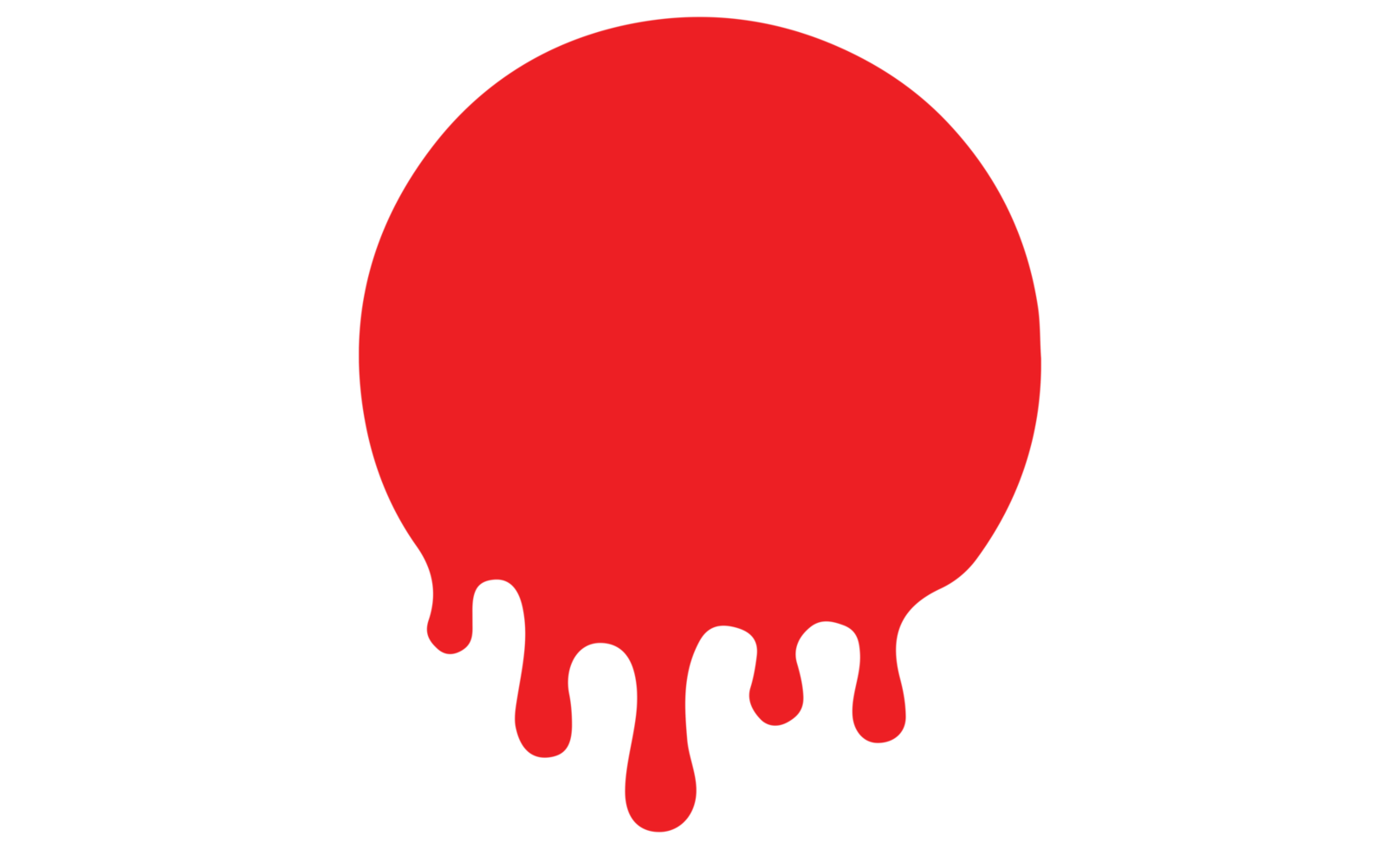 circle spot paint on transparent background. png