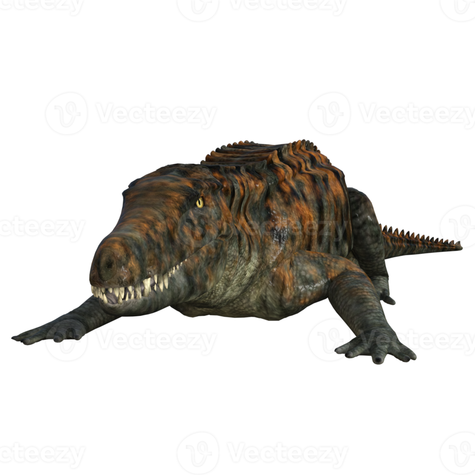 Uberabasuchus dinosaur isolated 3d render png