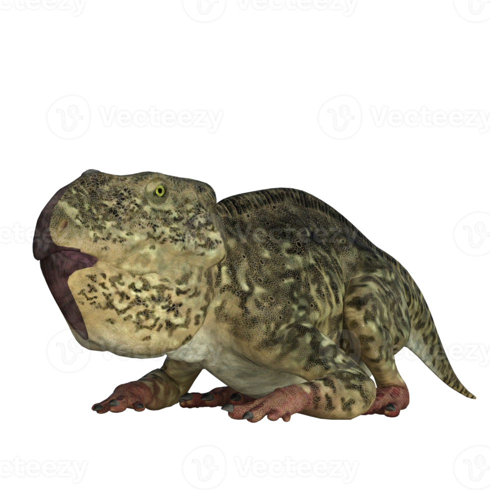 Udanoceratops dinosaur isolated 3d render png