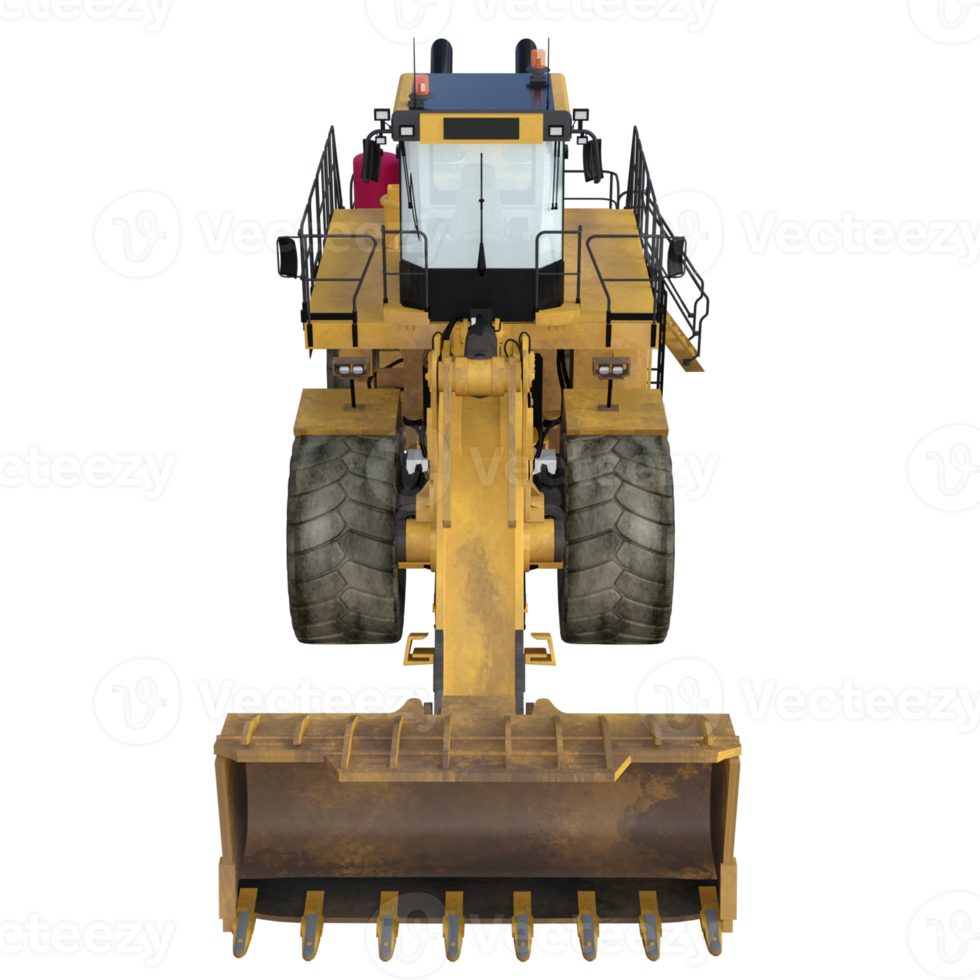 tractor engineering vehicle isolated png