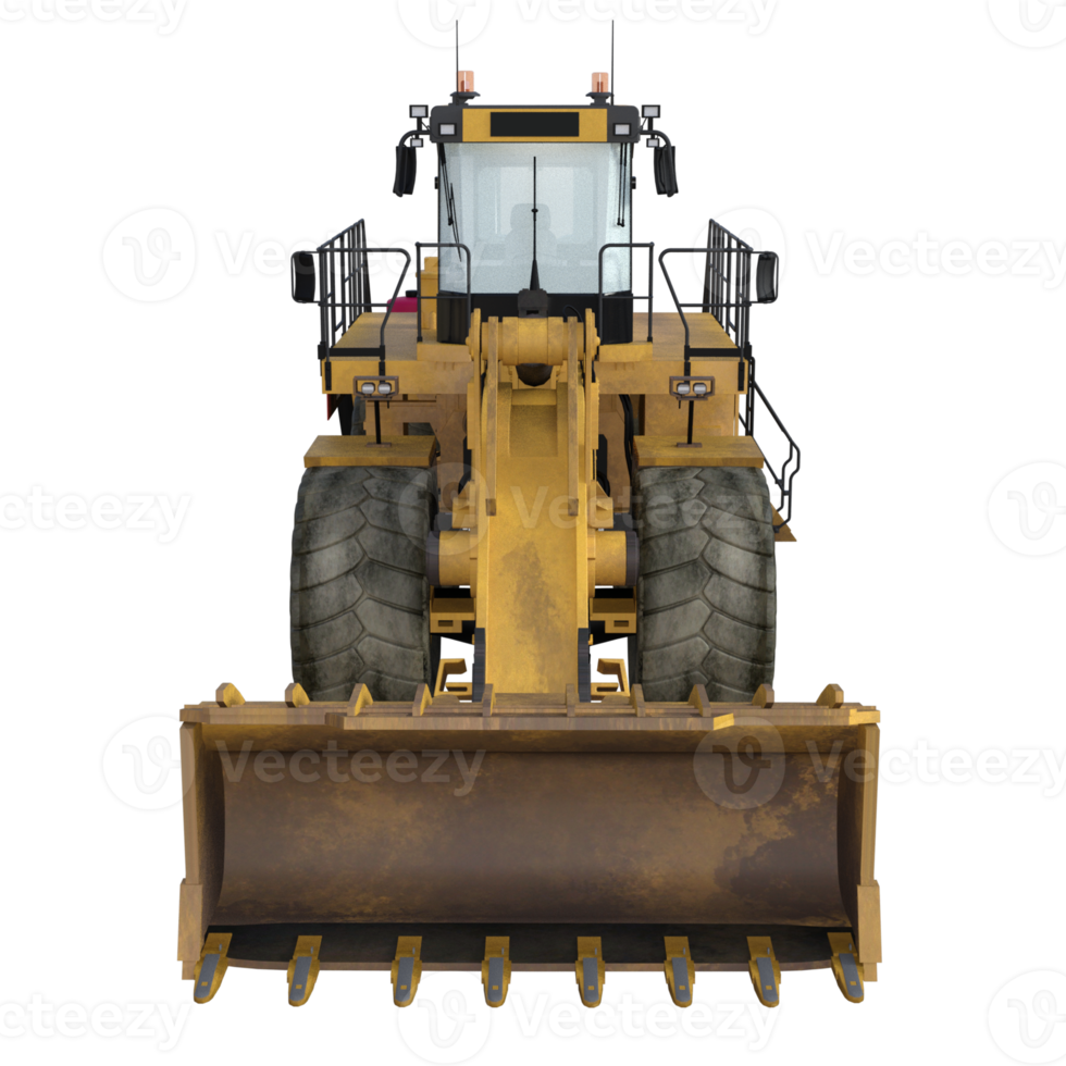 tractor engineering vehicle isolated png