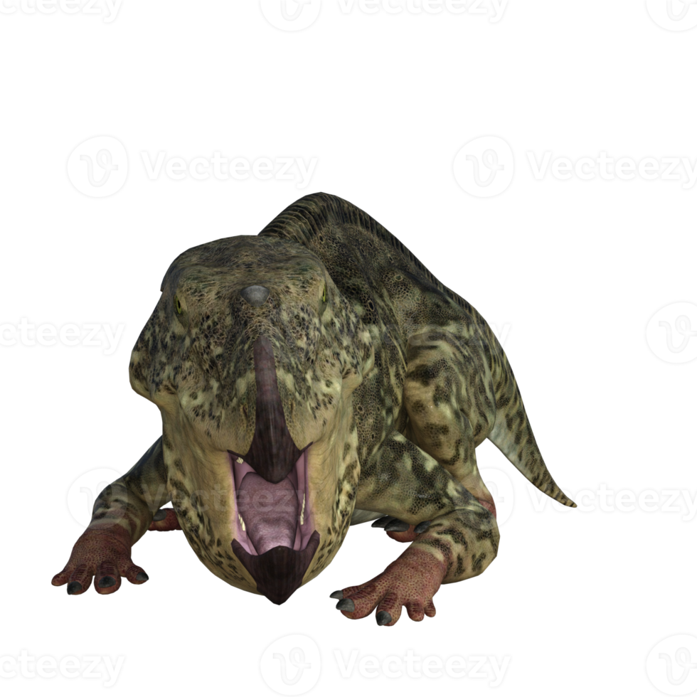 Udanoceratops dinosaur isolated 3d render png