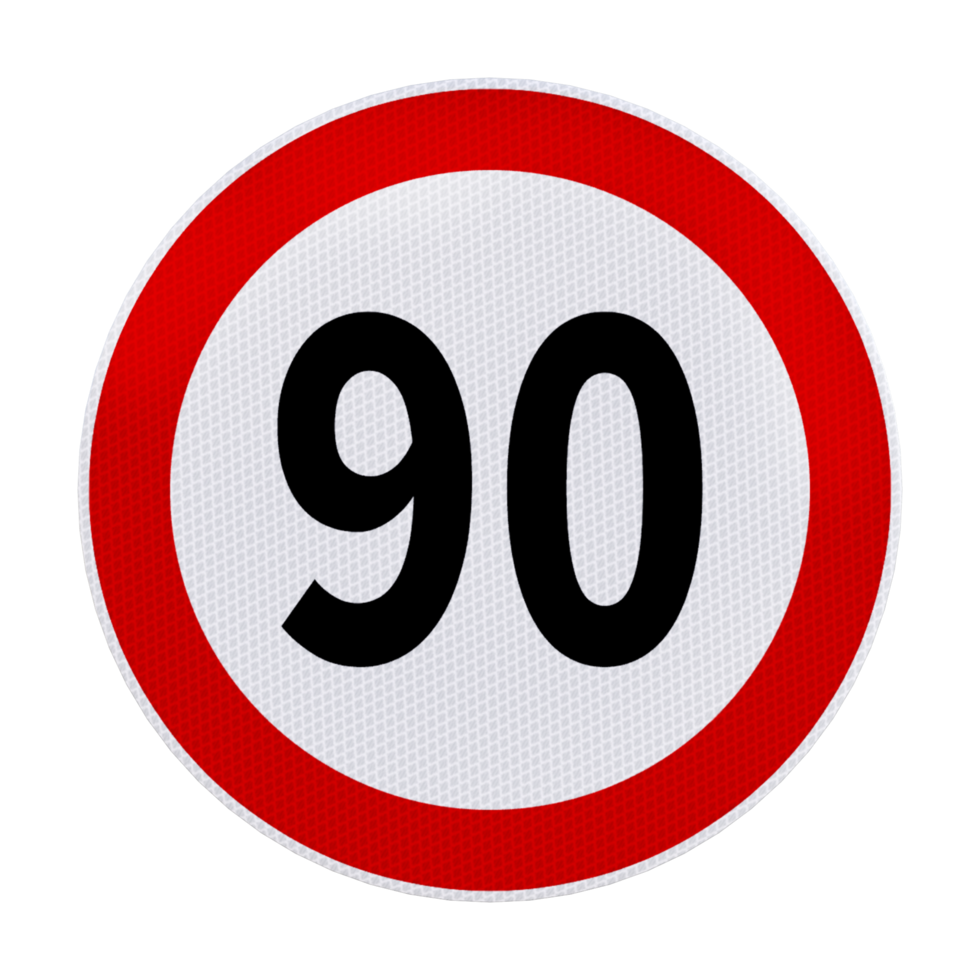 traffic signs isolated 3d render png