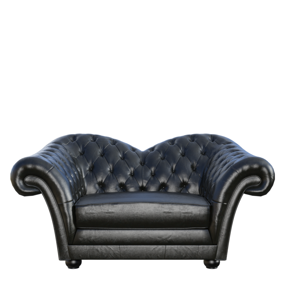 armchair isolated 3d render png