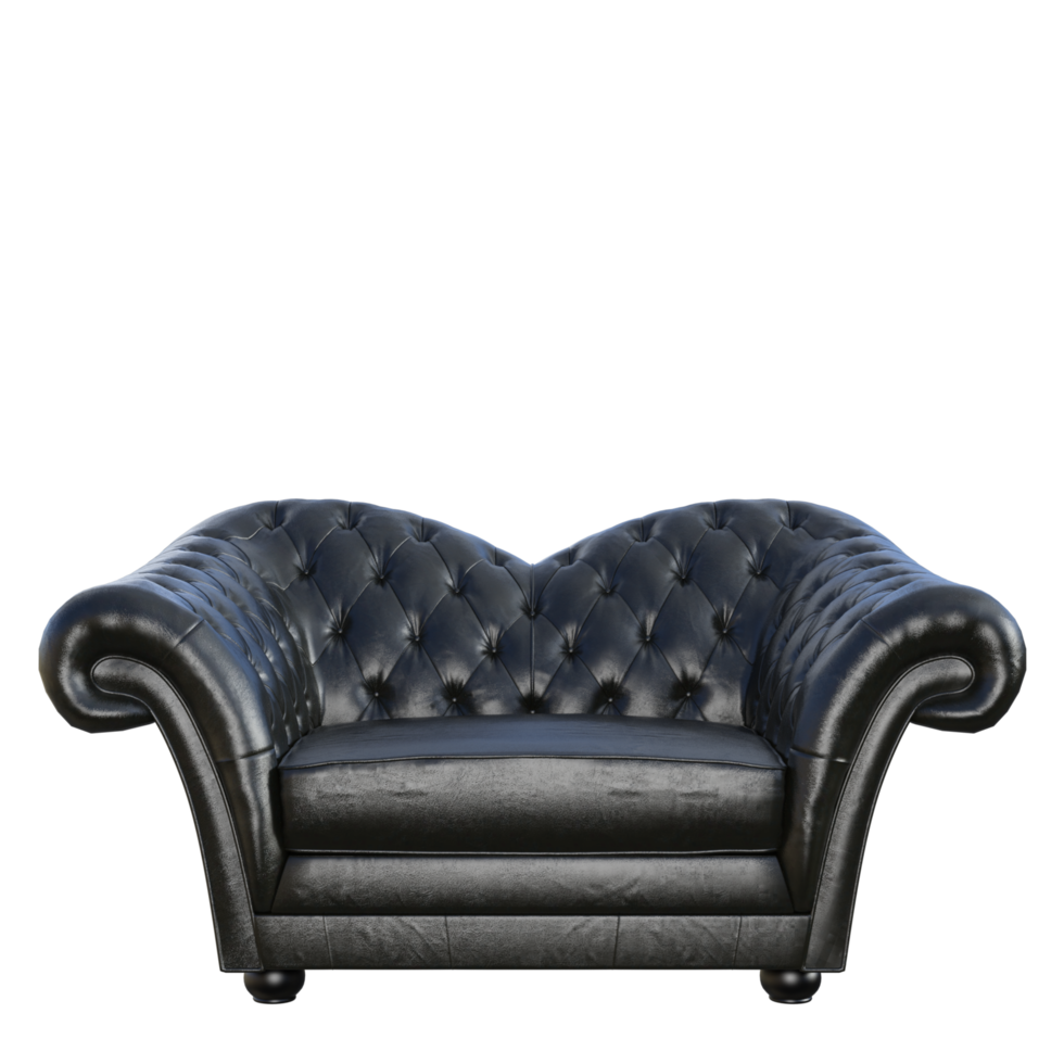 poltrona isolato 3d rendere png