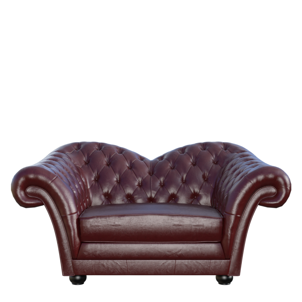 armchair isolated 3d render png