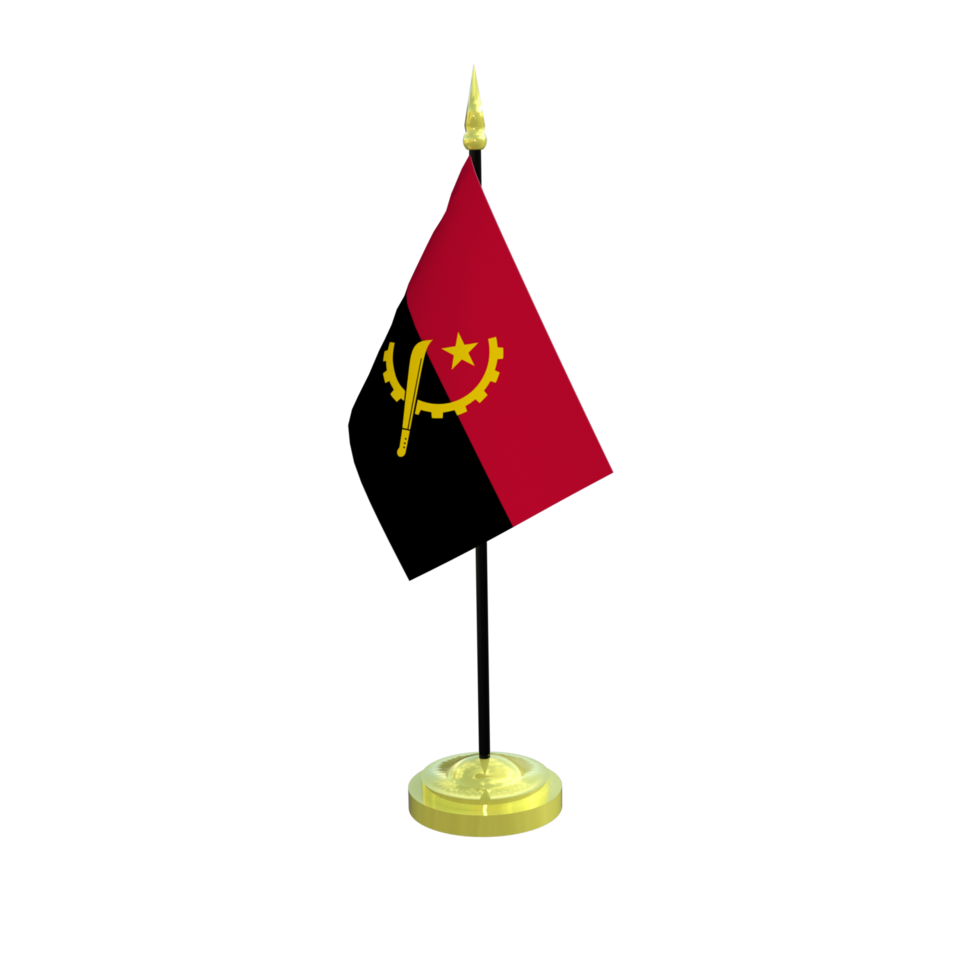 Angola Fahnenstange isoliert 3d Rendern png