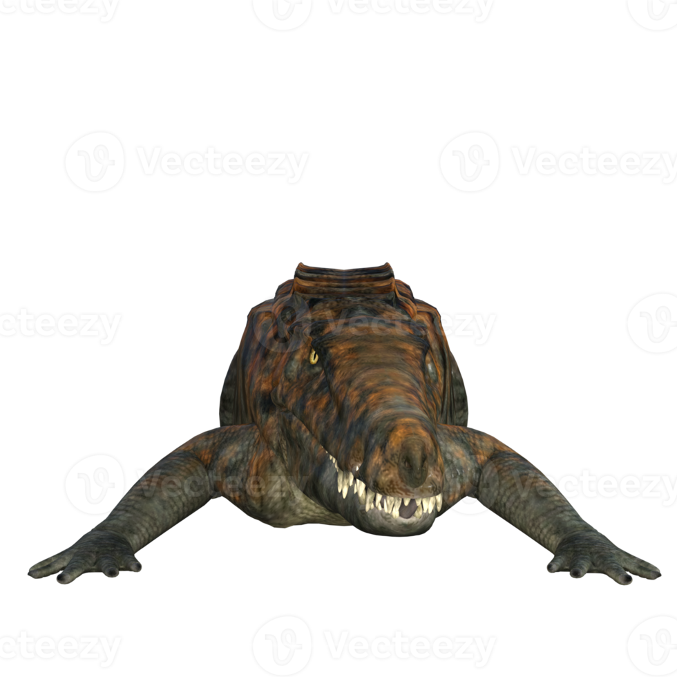 uberabasuchus dinosauro isolato 3d rendere png