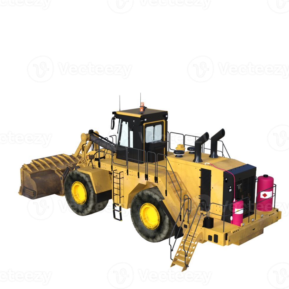 tractor engineering vehicle isolated png