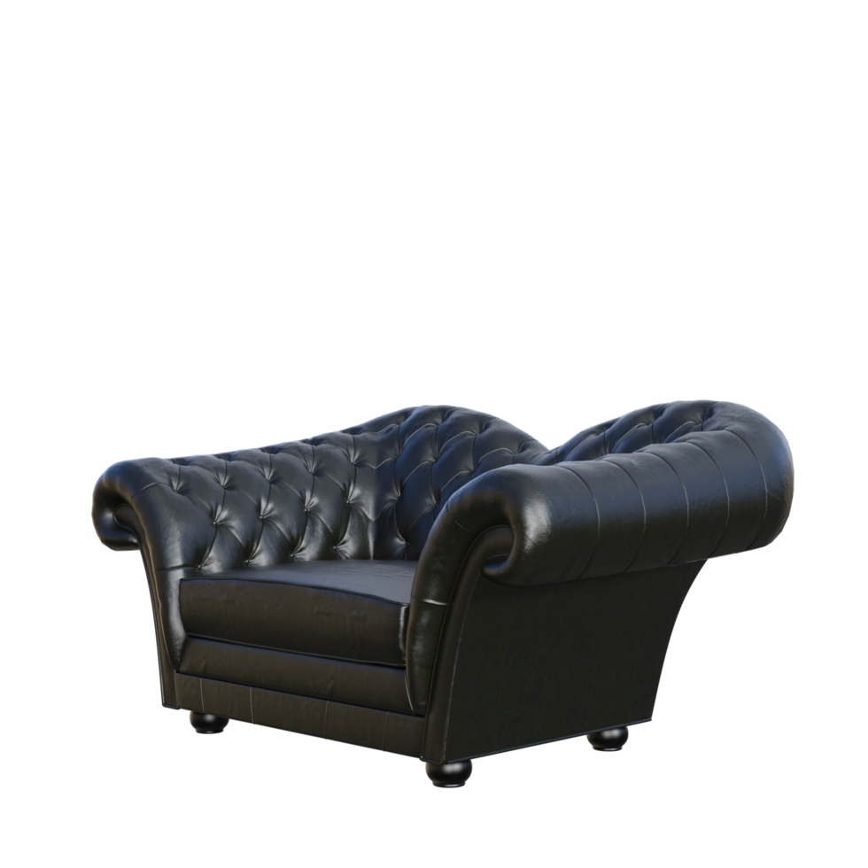 armchair isolated 3d render png