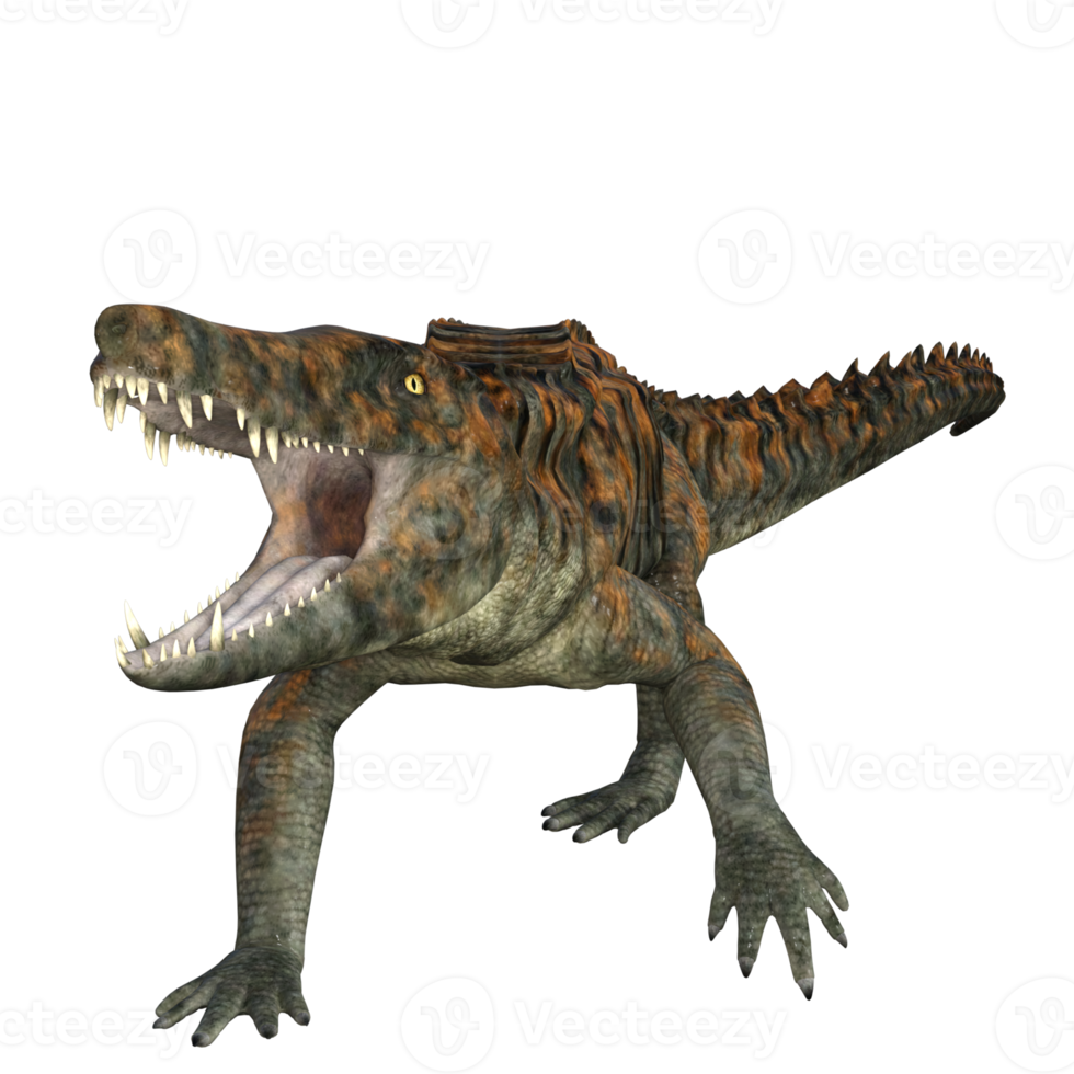 uberabasuchus dinossauro isolado 3d render png