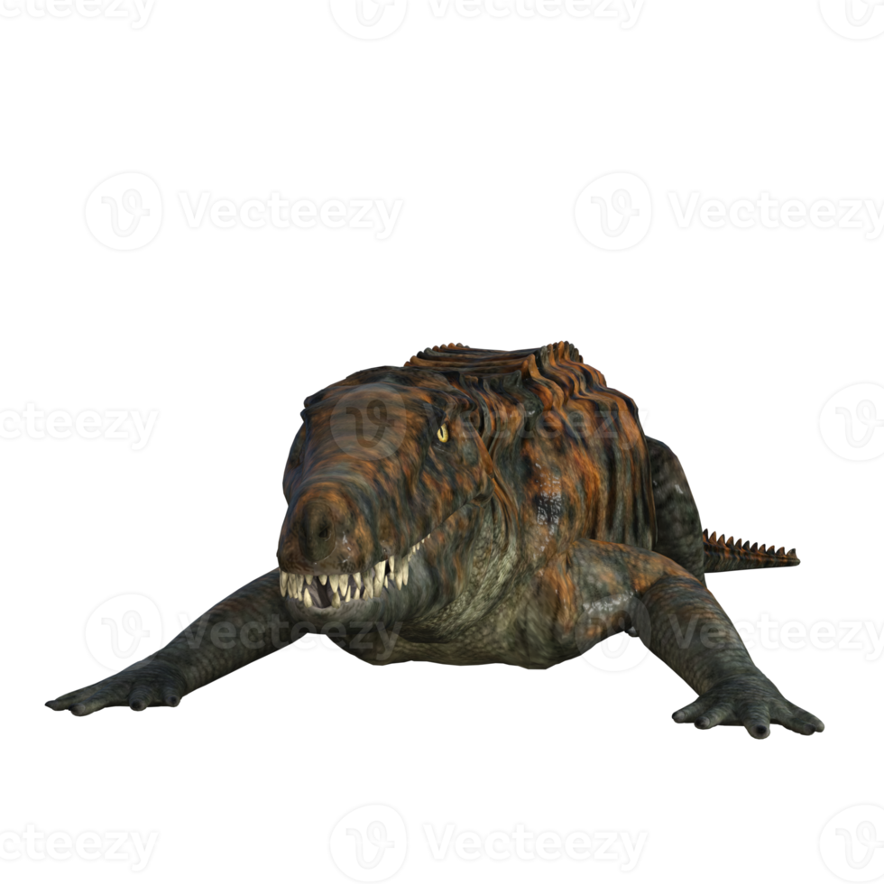 Uberabasuchus dinosaur isolated 3d render png