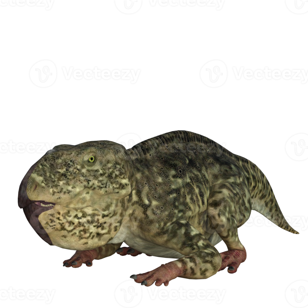 Udanoceratops dinosaur isolated 3d render png