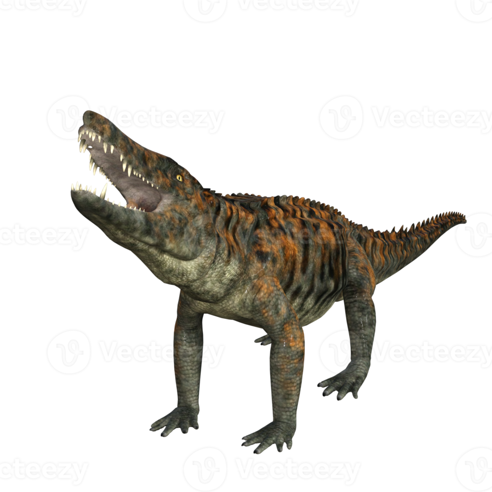 uberabasuchus dinossauro isolado 3d render png