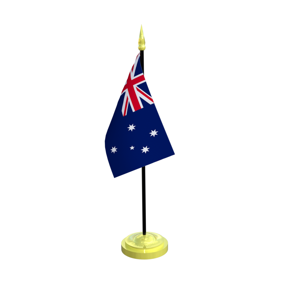 Australien Fahnenstange isoliert 3d Rendern png