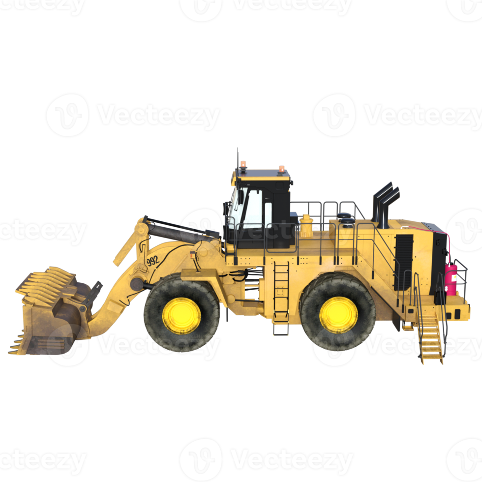 tractor engineering vehicle isolated png