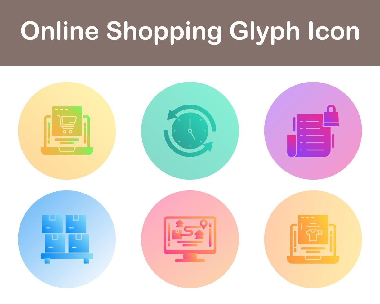 Online Shopping Vector Icon Set