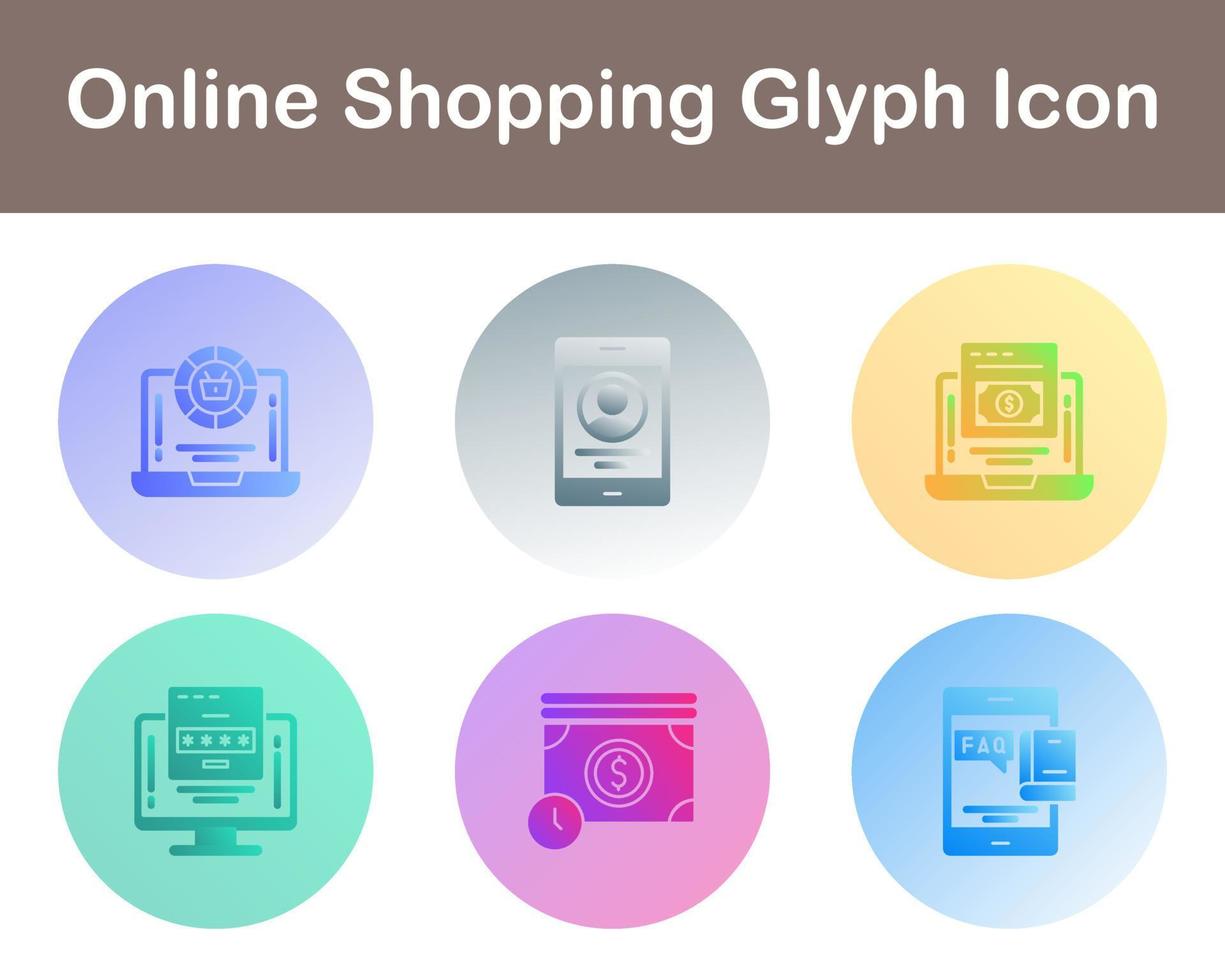 Online Shopping Vector Icon Set