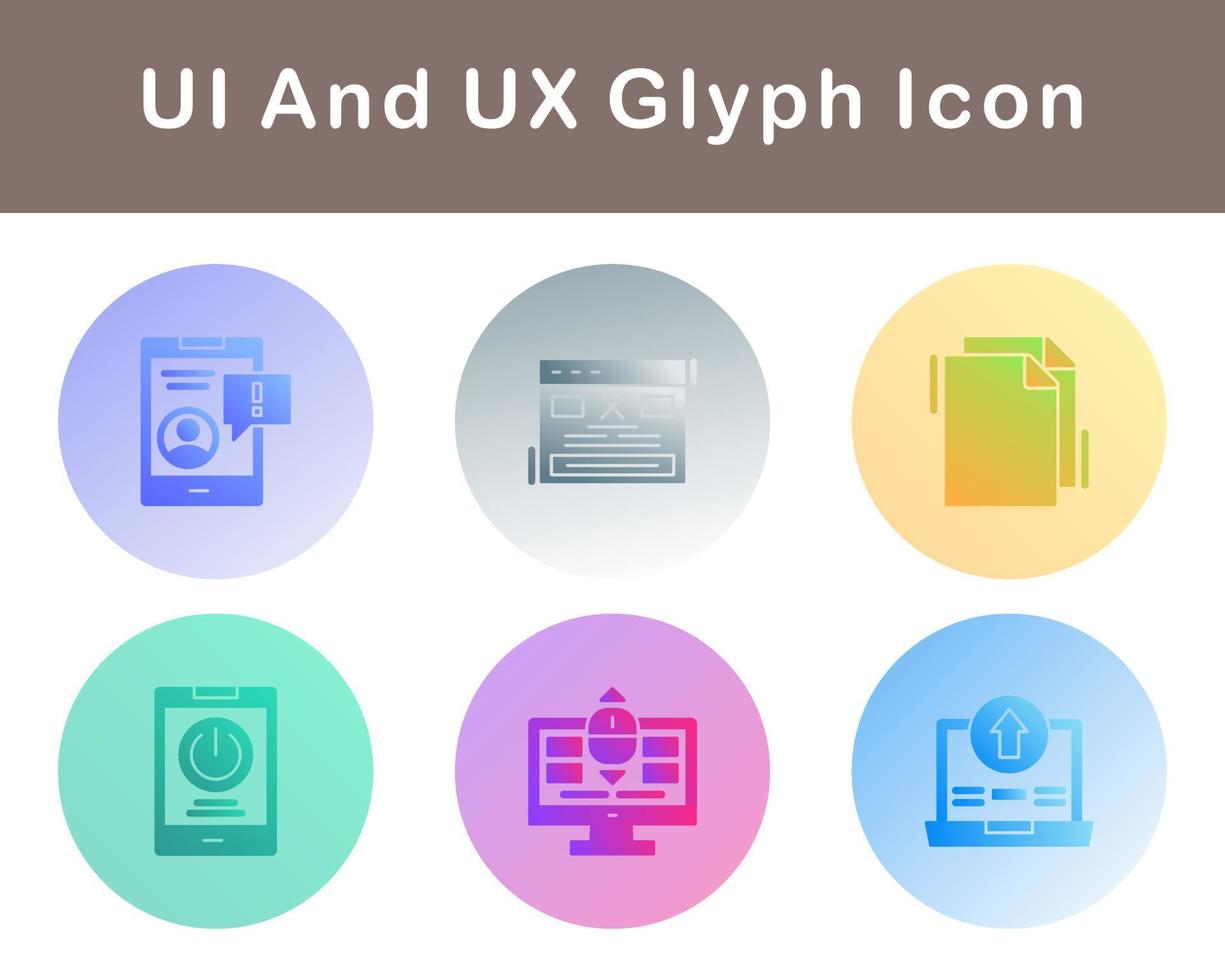 UI And UX Vector Icon Set