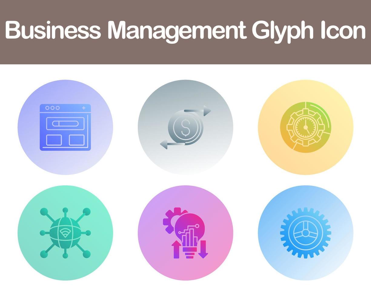 Business Management Vector Icon Set