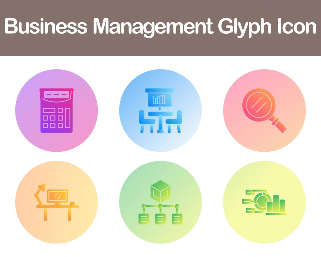 Business Management Vector Icon Set
