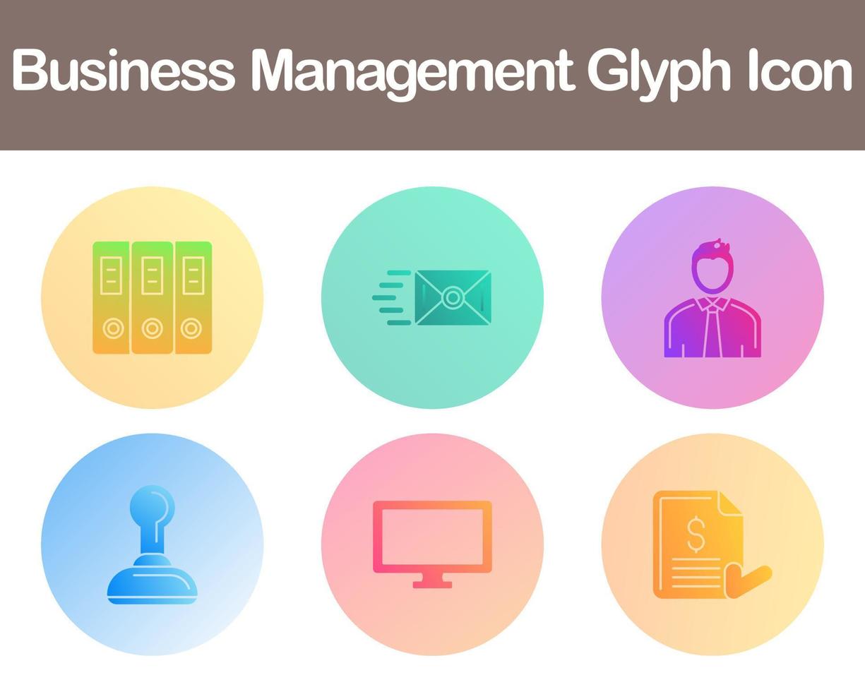 Business Management Vector Icon Set