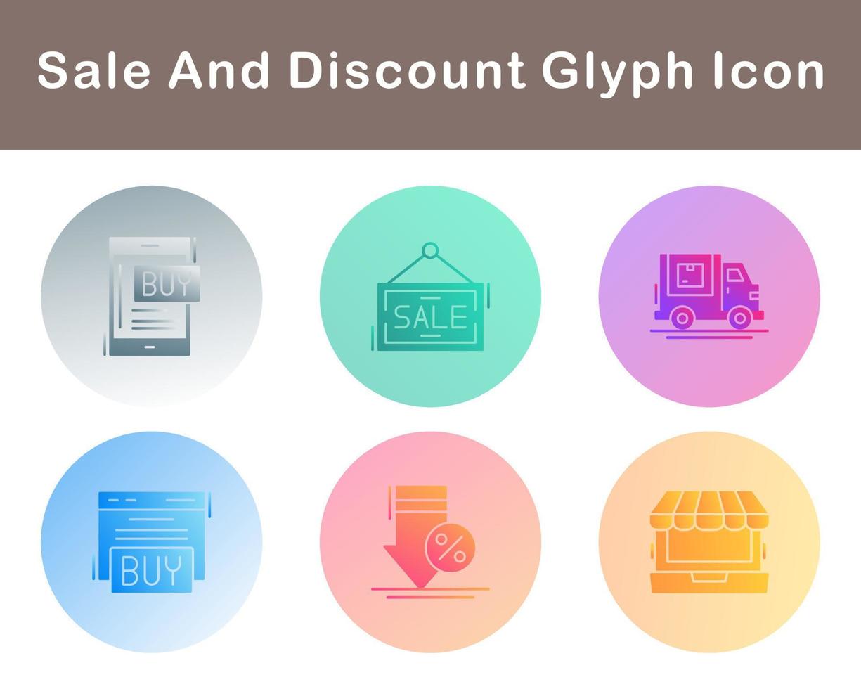 Sale And Discount Vector Icon Set