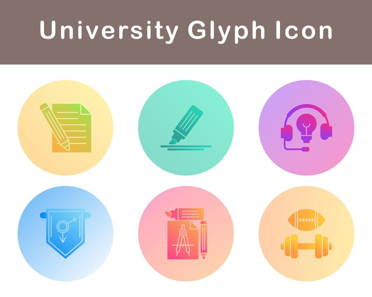 university Vector Icon Set