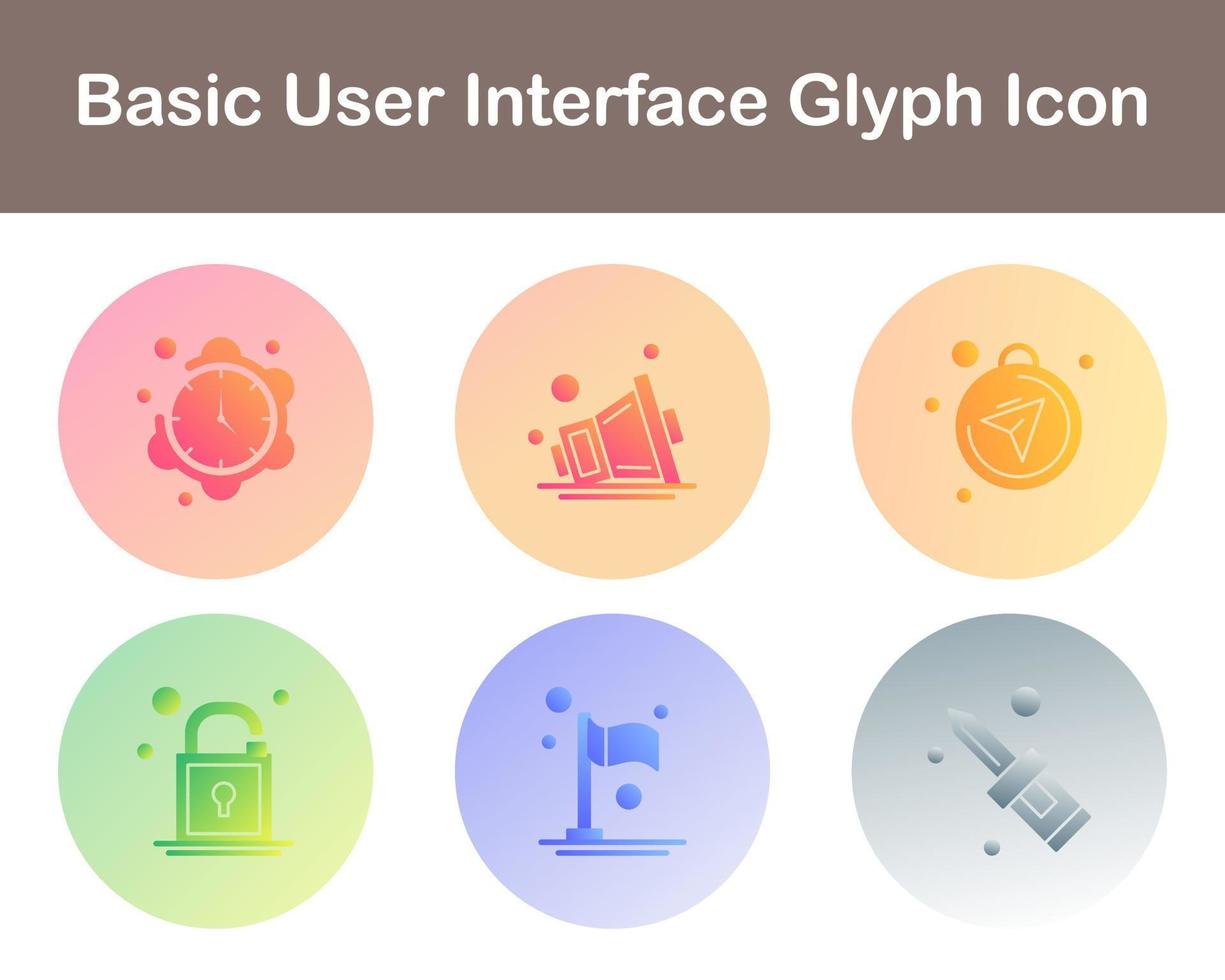 Basic User Interface Vector Icon Set