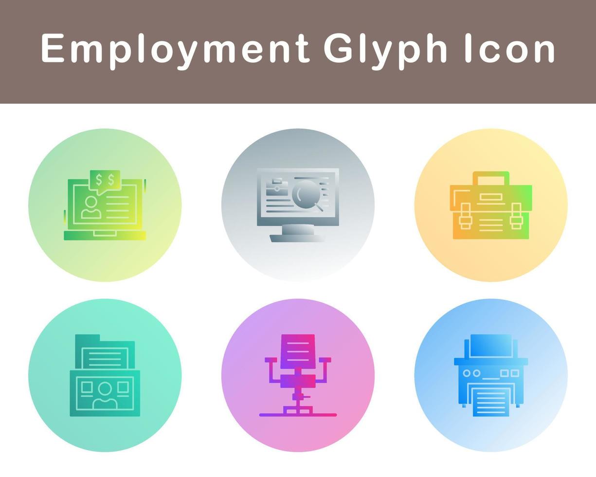 Employment Vector Icon Set