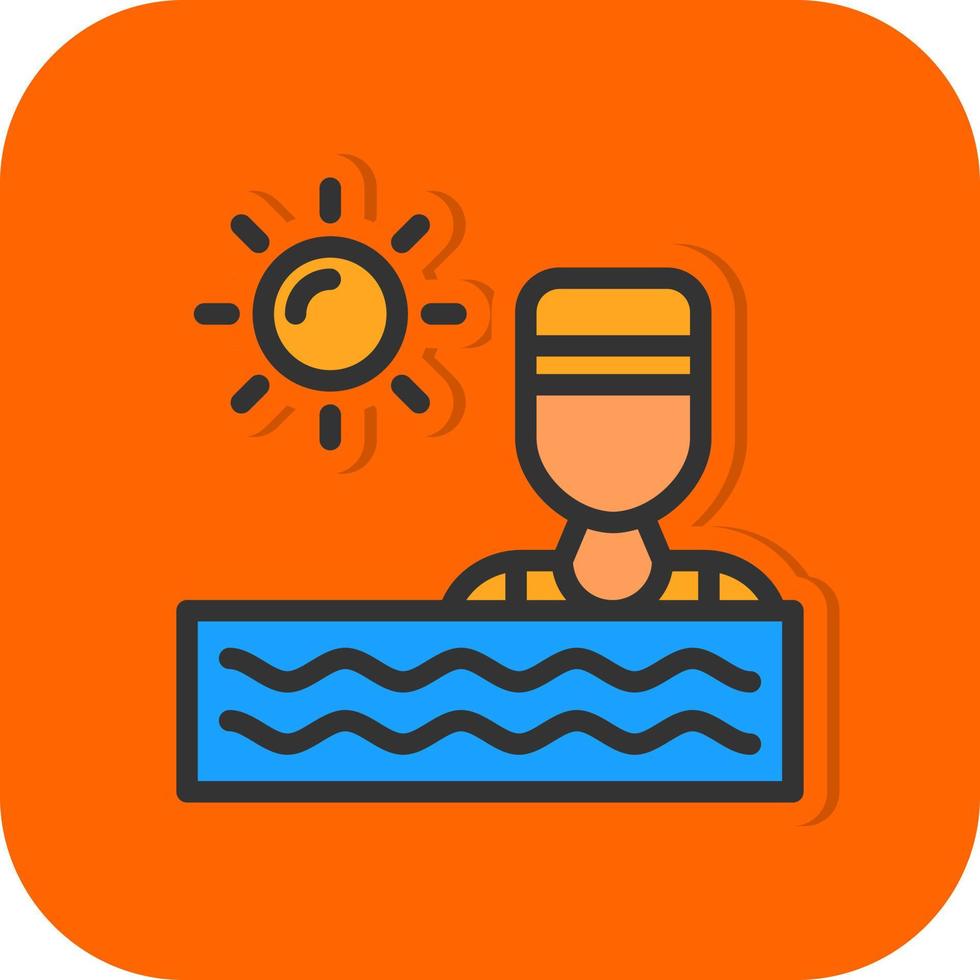 diseño de icono de vector de natación