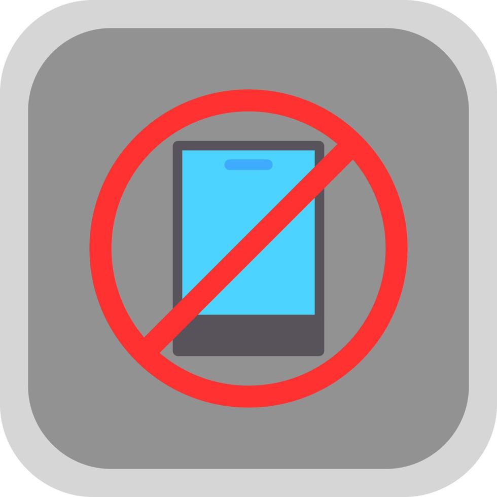 No Phone Vector Icon Design