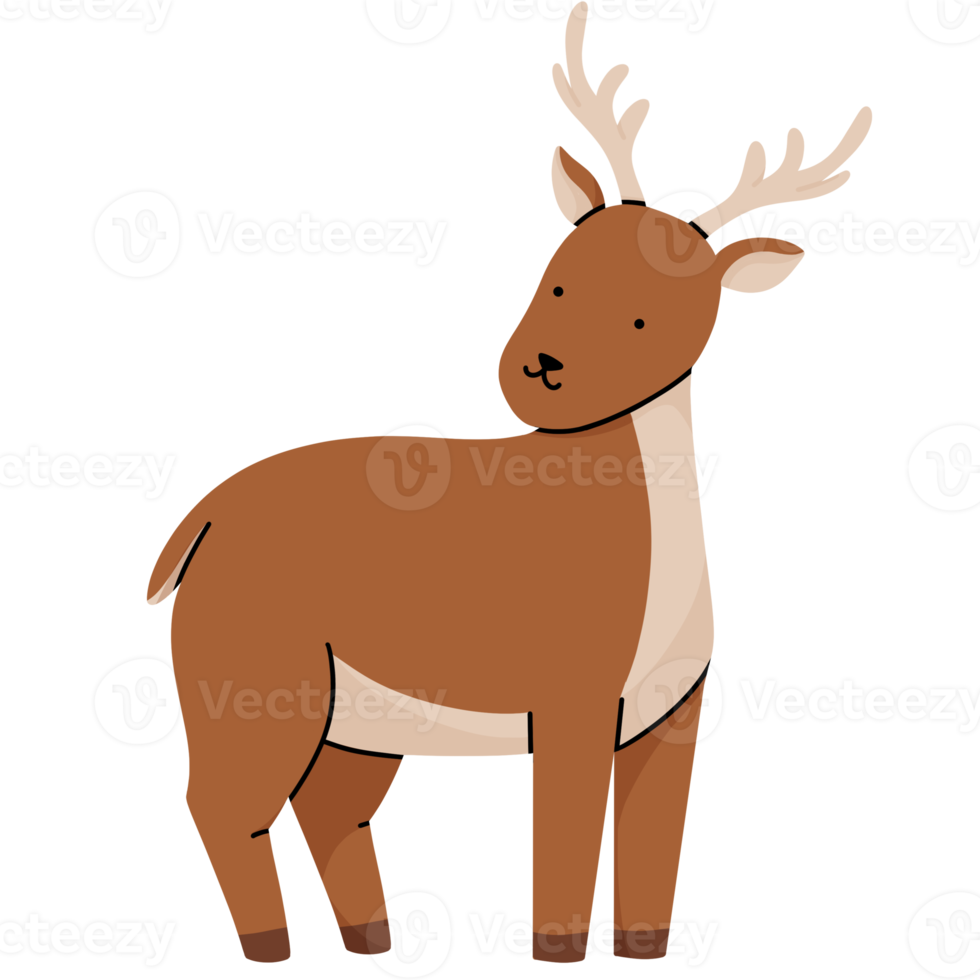 Hirsch süß Illustration 21014281 PNG