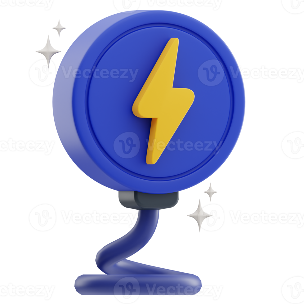 Wireless charging 3D Illustration png