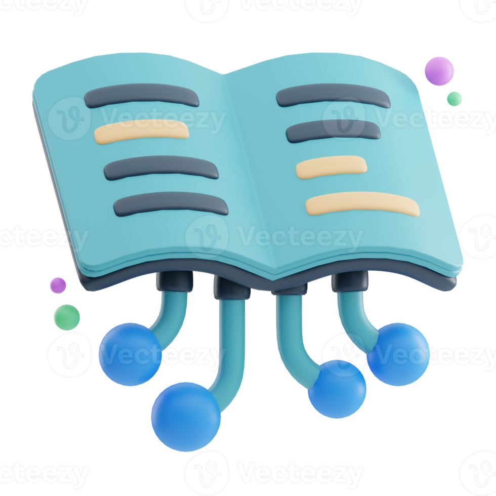 numérique livre numérisation 3d illustration png