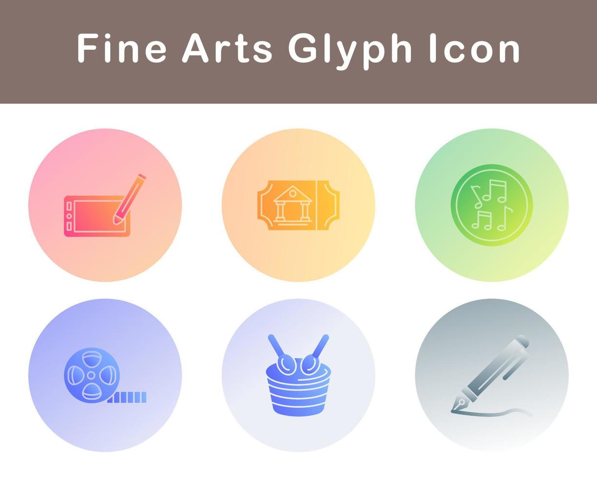 Fine Arts Vector Icon Set