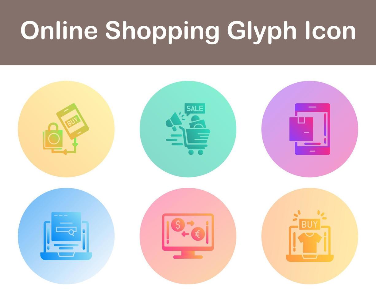 Online Shopping Vector Icon Set