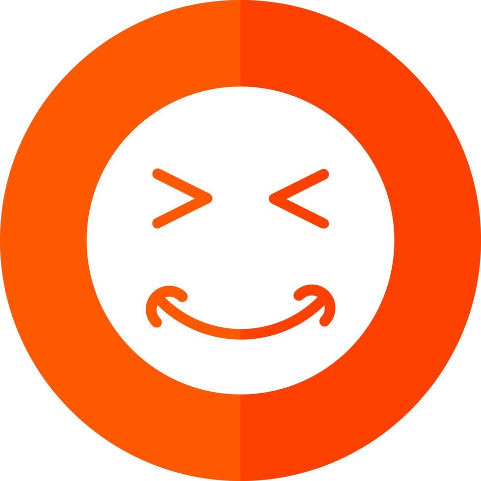 Grin Squint Vector Icon Design