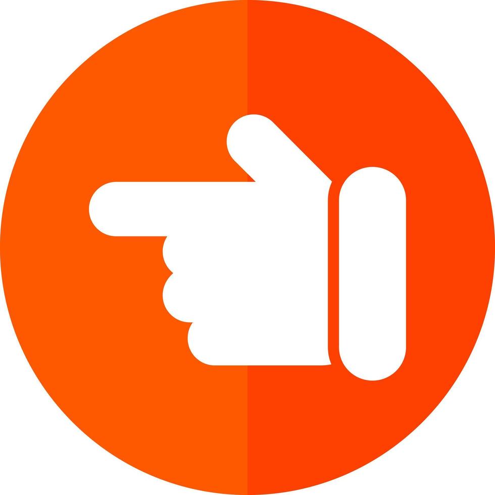 Hand Point Left Vector Icon Design