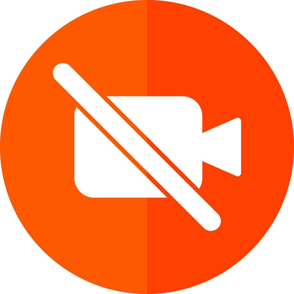 Video Off Vector Icon Design